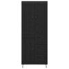 vidaXL Korkea kaappi Musta tammi. 69,5 x 34 x 180 cm Tekninen puu