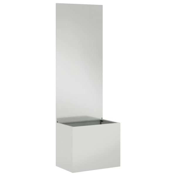 vidaXL Puutarhan yksityisyyden verho Viivakuvio Hopea 50 x 140 cm