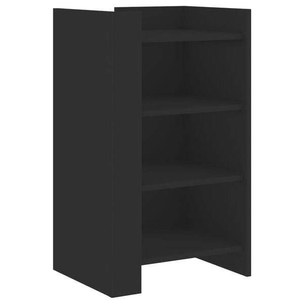 vidaXL Senkki musta 45x35x75 cm tekninen puu