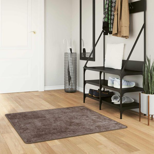 vidaXL Mattojuoksija MARSA Harmaa 100 x 100 cm Polyesteri ja PVC