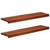 vidaXL Ikkunalautaset 2 kpl Ruskea 90 x 25 x 2 cm Kiinte&auml; py&ouml;kki