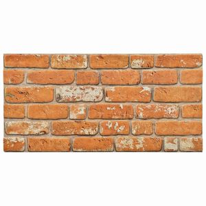 vidaXL Sein&auml;paneelit 10 kpl 100 x 50 cm Tiili EPS vaahtomuovi