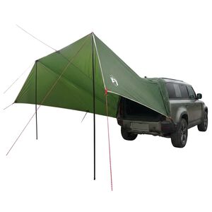 vidaXL Ajoneuvoaukko Vihre&auml; 518 x 580 x 215 cm Polyesteri ja ter&auml;s