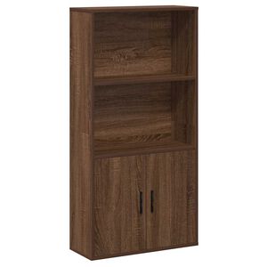 vidaXL Kirjahylly ruskea tammi 60x24x120 cm tekninen puu