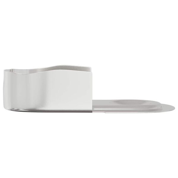 vidaXL Kaapinohjaustanko 12 pcs Valkoinen sinkki 40 x 18 x 10 mm Rauta