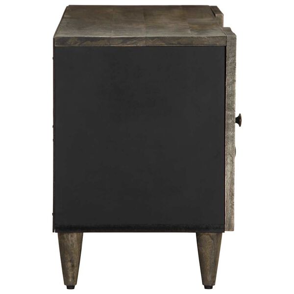 vidaXL TV-kaappi vaaleanharmaa 105x33,5x46 cm massiivipuu mango