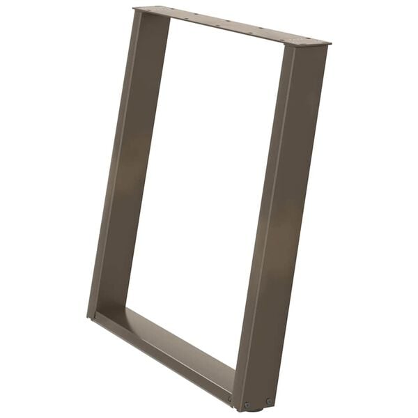 vidaXL Ruokap&ouml;yd&auml;n jalat U-muotoiset 2 kpl Luonnonv&auml;rinen ter&auml;s 80x(72-73) cm Ter&auml;s