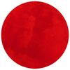 vidaXL Matto HUARTE lyhytnukkainen ja pest&auml;v&auml; punainen &Oslash; 160 cm