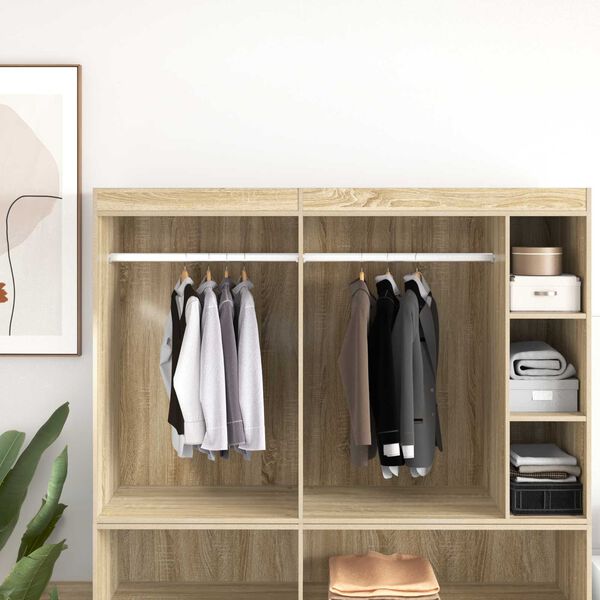 vidaXL Kaapintanko 2 pcs Hopea 764 x 15 x 29 mm Alumiiniseos