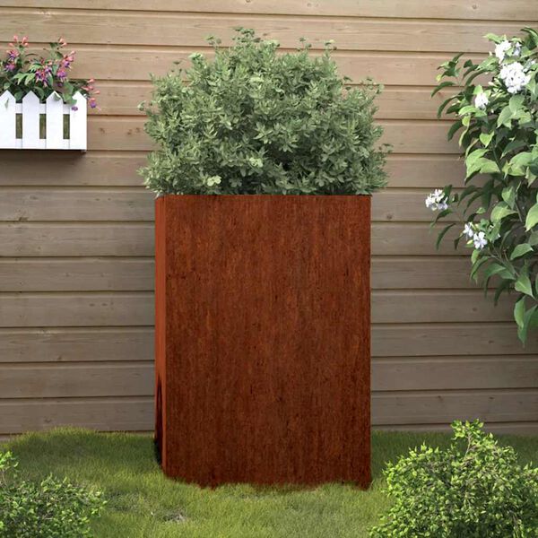 vidaXL Kukkalaatikko 42x38x75 cm Corten ter&auml;s