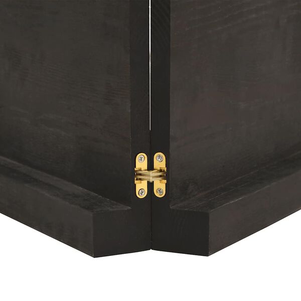 vidaXL Sein&auml;hylly tummanruskea 160x60x(2-6) cm k&auml;sitelty t&auml;ystammi