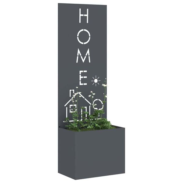 vidaXL Puutarhan yksityisyyden verho Antrasiitti 50 x 140 cm