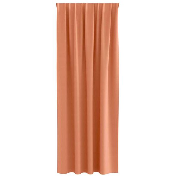 vidaXL Piment&auml;v&auml; verho renkailla 2 pcs Terrakotta 260 x 140 cm