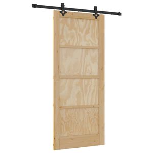 vidaXL Liukuovi ORKDAL Luonnollinen 86 x 198,5 cm T&auml;ysi m&auml;nty