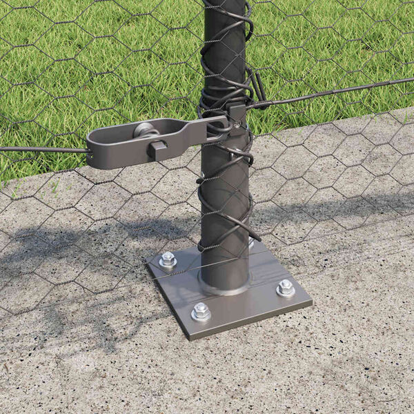 vidaXL Aitalatu Harmaa 50 x 0,4 m (25 mm verkko) Ter&auml;st&auml; ja PVC:t&auml;