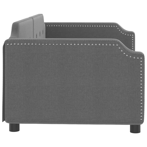 vidaXL Vuodesohva tummanharmaa 90x190 cm sametti