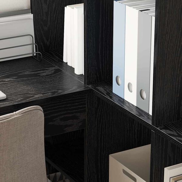 vidaXL Kulmap&ouml;yt&auml; Musta tammi. 101,5 x 149,5 x 149,5 cm Tekninen puu