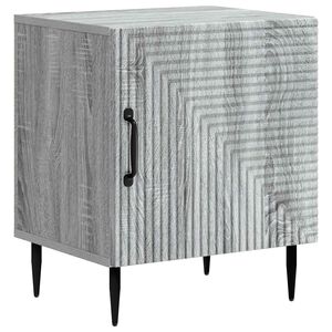 vidaXL Y&ouml;p&ouml;yt&auml;kaappi Harmaa sonoma 43 x 34,5 x 50 cm Tekninen puu