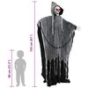 vidaXL Halloween Grim Reaper Musta 60 x 60 x 155 cm Polyesteri