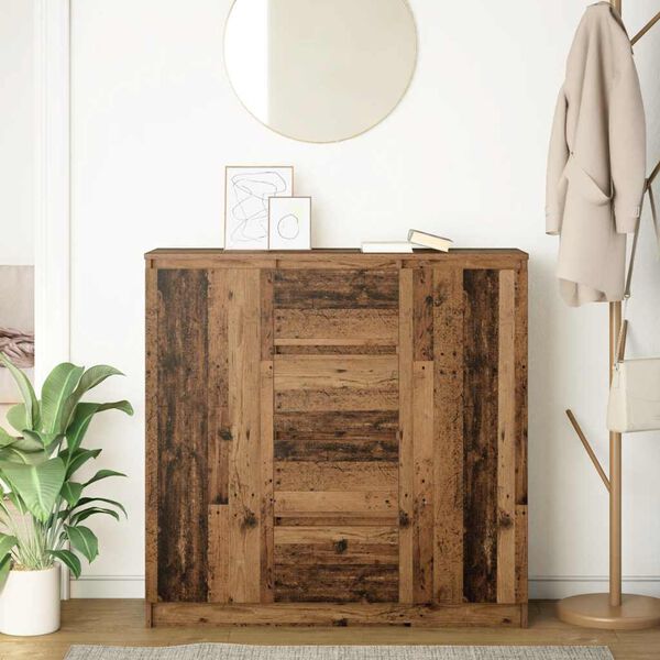 vidaXL Senkki laatikoilla vanha puu 100,5x35x98,5 cm tekninen puu