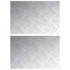 vidaXL Portaan askelma 2 kpl 60 x 40 cm Hopea Alumiini Suorakaide