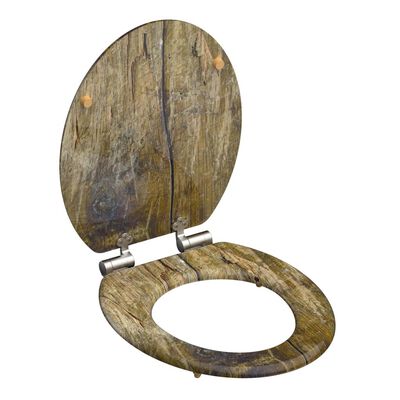 SCHÜTTE WC-istuin Solid Wood MDF ruskea