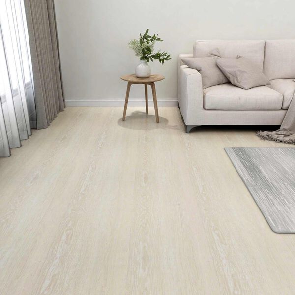 vidaXL Lattialankut 55 pcs Beige 5,11 m&sup2; Polyvinyylikloridi