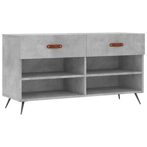vidaXL Kenk&auml;penkki betoninharmaa 102x35x55 cm tekninen puu