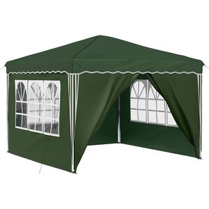 vidaXL Pop-up Juhlateltta 288 x 288 x 245 cm Vihre&auml; Oxford-kangas