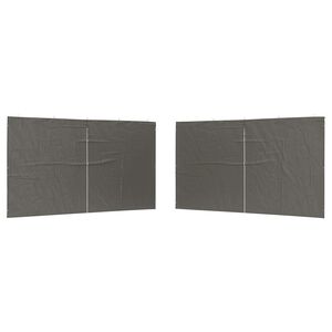 vidaXL Juhlateltan sivusein&auml; 2 kpl 400 x 195 cm Antrasiitti