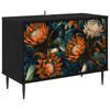 vidaXL TV-kaappi LOCHEM 69 x 33 x 50,5 cm Musta tammi Tekninen puu