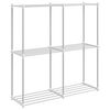 vidaXL Putkihylly s&auml;ilytystilassa Valkoinen 86 x 27 x 90 cm Alumiini