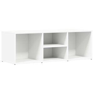 vidaXL Kenkien s&auml;ilytyspenkki valkoinen 102x35x35 cm teknisest&auml; puusta