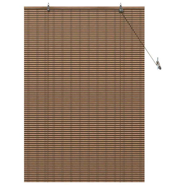 vidaXL Rullaverho verhoilla Ruskea 120 x 160 cm Bambu