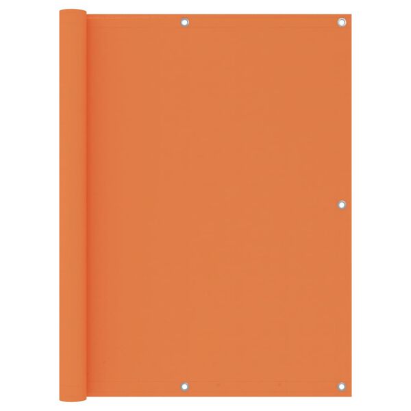 vidaXL Parvekkeen suoja oranssi 120x500cm Oxford kangas