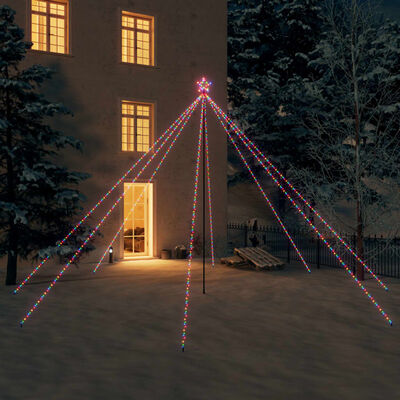 vidaXL Joulukuusen valot sisä-/ulkokäyttöön 800 x LED värikäs 5 m