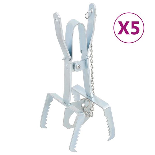 vidaXL Myyr&auml;ansat 5 kpl hopea galvanoitu ter&auml;s