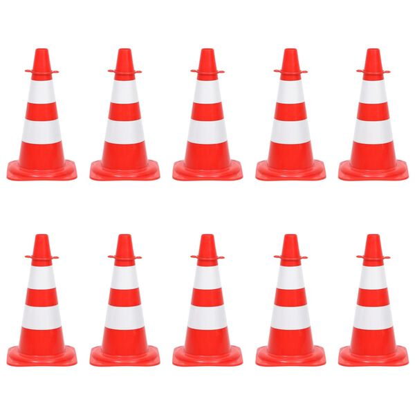 vidaXL Ketjukartiosarja 10 m ketjulla punainen ja valkoinen