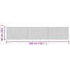 vidaXL Matto suorakaide ruskea 60x300 cm bambu