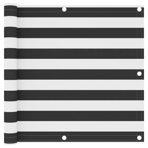 vidaXL Parvekkeen suoja antrasiitti/valkoinen 90x300 cm Oxford kangas