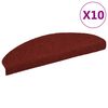 vidaXL Porrasmatot itseliimautuvat 10 kpl 65x21x4 cm viininpunainen puolipy&ouml;re&auml; suuri