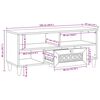 vidaXL TV-yksik&ouml;t hyllyll&auml; Valkoinen 105 x 33 x 46 cm Tekninen puu
