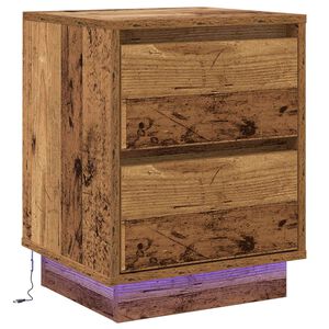 vidaXL Y&ouml;p&ouml;yt&auml;kaappi Vanha puu 39 x 34,5 x 50 cm Tekninen puu