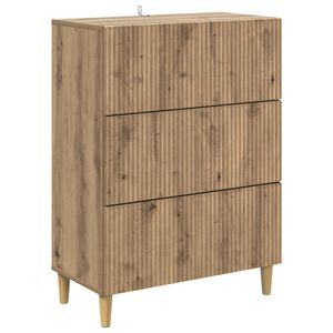 vidaXL Laatikkokaappi 66 x 34,5 x 90 cm Tekninen puu Artisaanitammi
