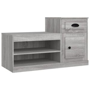 vidaXL Kenk&auml;kaappi harmaa Sonoma 100x42x60 cm tekninen puu
