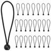 vidaXL Bungee-narut palloilla 24 kpl Musta 4 mm x 22 cm Polypropeeni