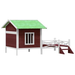 vidaXL Koirankoppi mokka 159x120x88,5 cm t&auml;ysi m&auml;nty