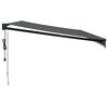 vidaXL Automaattisesti sis&auml;&auml;nkelattava markiisi antrasiitti 5x3 m