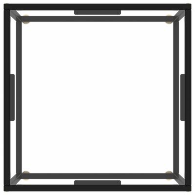 vidaXL Sohvapöytä musta karkaistu lasi 60x60x35 cm