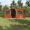 vidaXL Telttat katolla Harmaa ja oranssi 435 x 255 x 216 cm Polyesteri